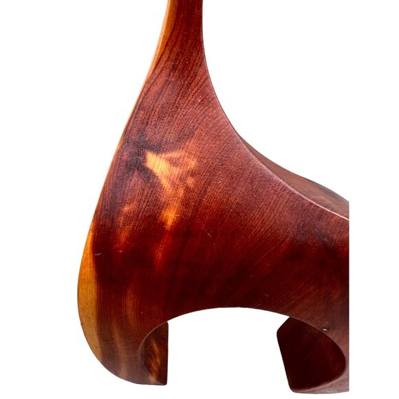 Handmade Wooden Reindeer Family Figurine Set Buck Doe Fawn Deer MCM Scandi Style - Picture 11 of 12